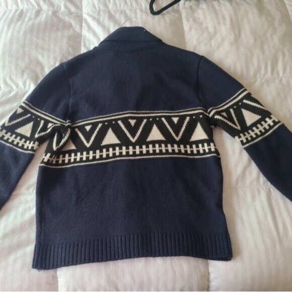 Buffalo David Bitton Cozy Grandpa Men's Button Up Cardigan Sweater Blue Medium - Picture 3 of 15